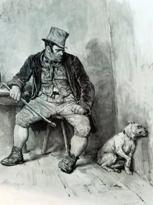 Oliver Twist, par Charles Dickens - illustration - Unbekannter Künstler