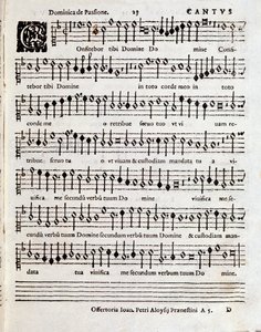 Page de partition musicale de Cantium Canticorum Salomonis par Penderecki (vers 1970-1973)