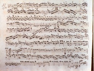 Page de partition musicale d