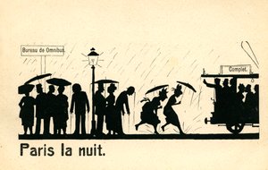 Paris la nuit, vers 1900