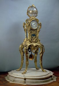 Horloge astronomique Passament fabriquée par Jacques Caffieri (1678-1755) pour Louis XV de France