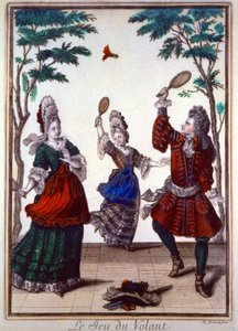 Personnes jouant au badminton