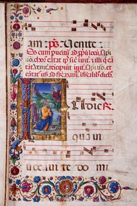 Bibliothèque Piccolomini : livre de chœur, cod. 7.G, ff. 40v avec « Vision de Jérémie »