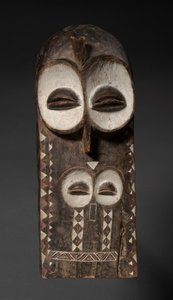 Masque en planche, probablement début des années 1900 - Unbekannt