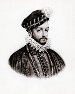 Portrait de Charles IX (1560-1574) Roi de France (gravure) - Unbekannter Künstler