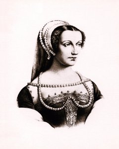 Portrait de Claude de France (1490-1524) Reine de France, gravure, sd. - Unbekannter Künstler
