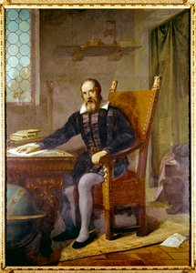 Portrait de Galilée (1564 - 1642) - Peinture anonyme - Lastra a Signa, villa selva, Italie