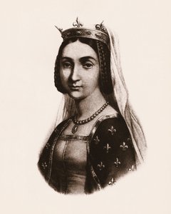 Portrait de Jeanne de France ou Valois (1464-1505) Reine de France. Gravure - Unbekannter Künstler