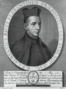 Portrait de Lorenzo Ricci (1703-1775), jésuite italien et 18e Supérieur Général de la Compagnie de Jésus, gravure - William M. Timlin