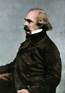Portrait de Nathaniel Hawthorne (1804-1864), écrivain américain, vers 1862 ou 1863 - Photographie colorisée du XIXe siècle - Unbekannter Künstler