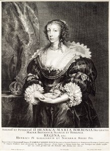 Portrait de la reine Henriette Marie de Bourbon - Unbekannt