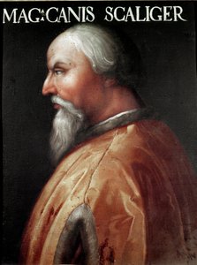 Portrait du Seigneur de Vérone Can Francesco della Scala dit Cangrande I