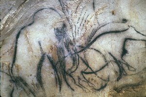 Grotte préhistorique de Pech Merle/Chapelle des mammouths/25 000 ans/Cabrerets/Lot/Midi-Pyrénées/France