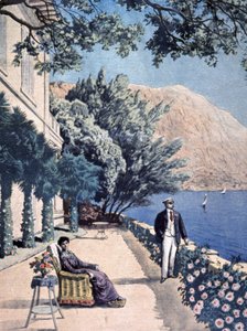 Vacances présidentielles, Poincaré à Eze les Pins - Unbekannter Künstler