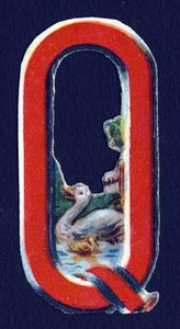Q comme Canard. Série de 26 chromolithographies gaufrées d