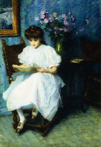Lecture dans le salon