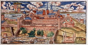 Buda renforcée (Hongrie), c. 1550 (gravure)