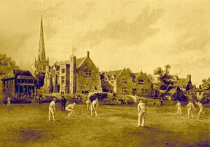 École de Repton depuis le terrain de cricket
