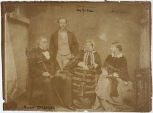 Robert Stephenson, ingénieur mécanique et civil anglais, et sa famille, vers les années 1850