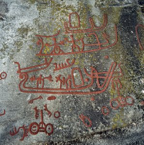 Gravures rupestres, Begby, Norvège. Âge du bronze.