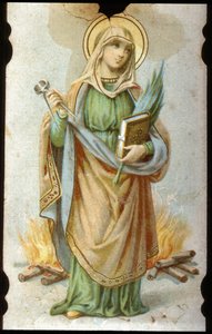 Sainte Apolline, Carton chromolithographique - Unbekannter Künstler