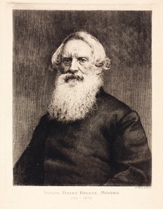 Samuel F B Morse, artiste américain et inventeur du code Morse, vers 1870