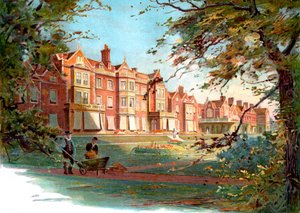 Sandringham House - illustration de la fin du 19ème siècle - Unbekannter Künstler