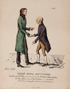 Scène Royal Institution: Gerrit Moll et John Dalton, vers 1831-1840 - Unbekannt