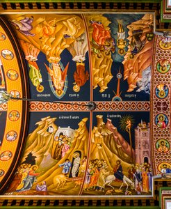 Scènes du Nouveau Testament, cathédrale byzantine de Minas avec fresques colorées, Héraklion - Unbekannter Künstler