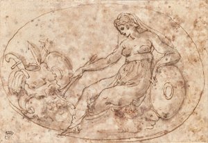 Figure féminine assise - Unbekannter Künstler