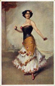 Danseuse espagnole avec castagnettes - Unbekannt