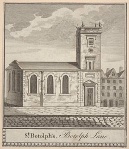Saint-Georges, Botolph Lane, c.1750 (gravure) - Unbekannter Künstler