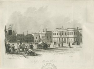 Stafford - Place du Marché : gravure, vers 1841 - Unbekannt