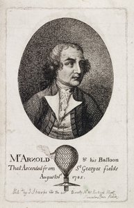 Stuart Amos Arnold, aéronaute anglais, vers 1785 - Unbekannt