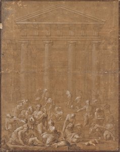 Scène du temple - Unbekannter Künstler