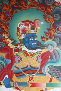 Garde du temple gardant le Sud, nommé Virudhaka