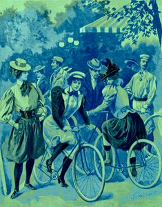La Mode des Bicyclettes au Bois de Boulogne
