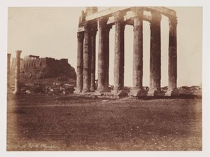 Le Temple de Jupiter Olympius, vers 1849