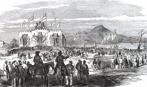 La pose de la première pierre de la gare de Geelong - Unbekannt