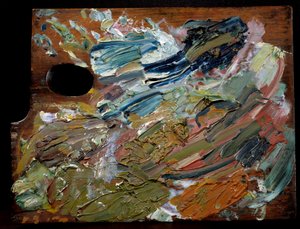 La palette du peintre néerlandais Vincent Van Gogh (1853-1890), 35 cm - Unbekannter Künstler