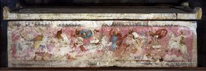 Sarcophage des Amazones, décoré de scènes de combat entre Grecs et Amazones, de Tarquinia, IVe siècle av. J.-C.