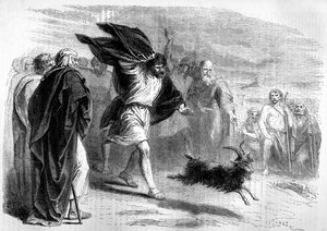 Le bouc émissaire envoyé dans le désert - Bible - Unbekannter Künstler