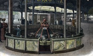 Tourisme thermal : la source de la Sainte Grille à Vichy, Allier vers 1905. - Unbekannter Künstler