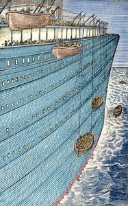Catastrophe du Titanic, les bateaux prennent la mer - Unbekannter Künstler