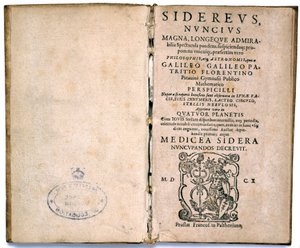 Page de titre du livre de Galilée sur la théorie astronomique - Unbekannt