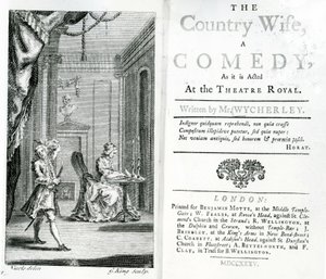Page de titre du script pour La Femme de la campagne au Royal Theatre