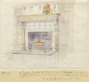 Tittensor - Cheminée de la Maison Seigneuriale