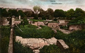 Trèves - ruines des thermes romains - France, fin du XIXe siècle