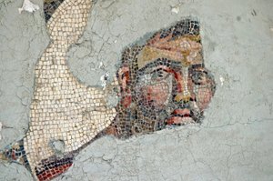 Deux athlètes, mosaïque de Samandağı, Turquie