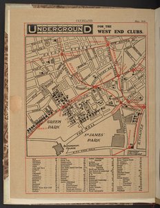 Métro pour les clubs du West End, mai 1910 - Unbekannter Künstler